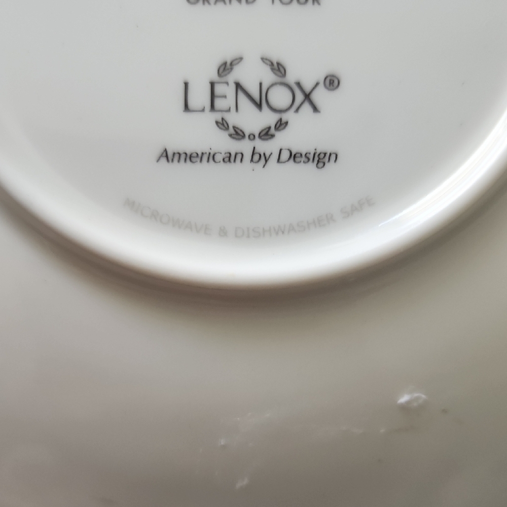 KATE SPADE white Lenox Grand Tour Decorative Plate - Picture 5 of 7